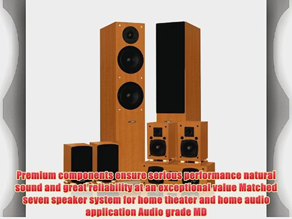 Fluance SX Series 7.0 Surround Sound Home Theater Speaker System
