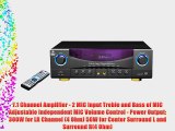 Pyle Home PT980AUH 7.1-Channel 350 Watts AM/FM Radio with USB/SD Card and HDMI Amplifier Receiver