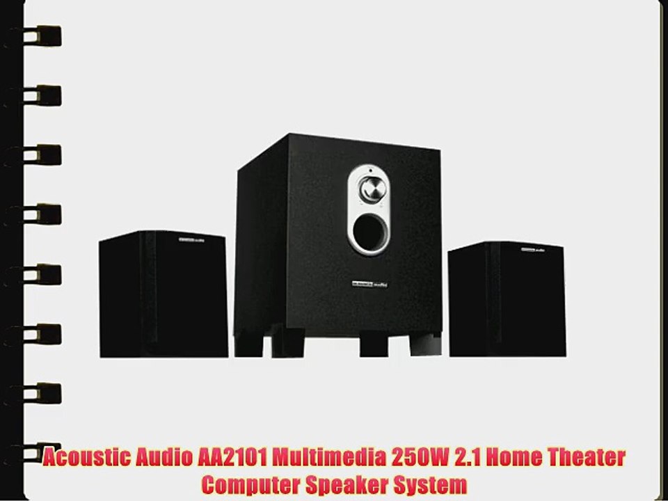 Acoustic Audio AA2101 Multimedia 250W 2.1 Home Theater Computer Speaker System