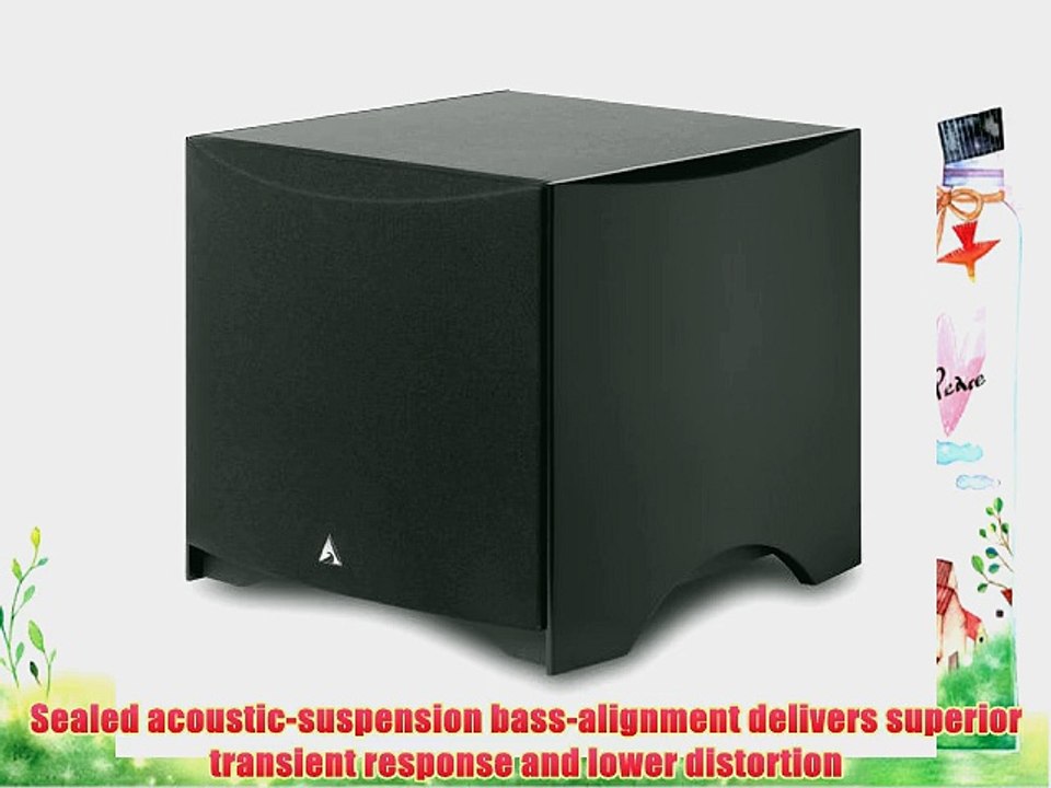 Atlantic Technology 224SB-BLK 10 Powered Subwoofer 180-Watt (Single Black)