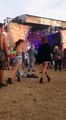 Girl vibin' at a music festival. Her dance moves are so mesmerizing