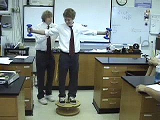 Angular momentum demonstration