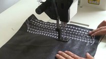 Machine à coudre 2 aiguilles à couture ornemental avec crochet de grande
