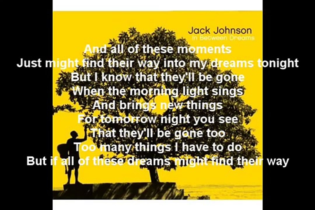 Jack Johnson - Better Together Lyrics