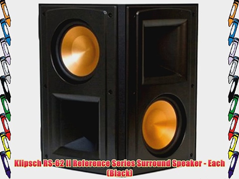 Klipsch RS-62 II Reference Series Surround Speaker - Each (Black)