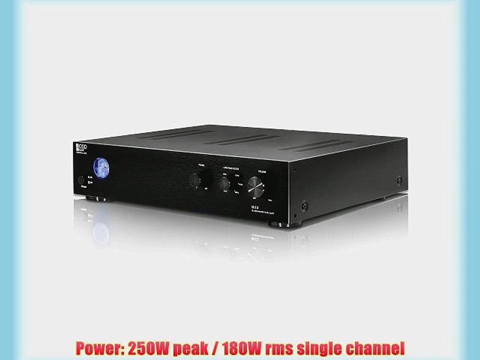 OSD Audio SMP250 250-Watt Rack Mountable Mono Subwoofer Amplifier with High-Cut Filter