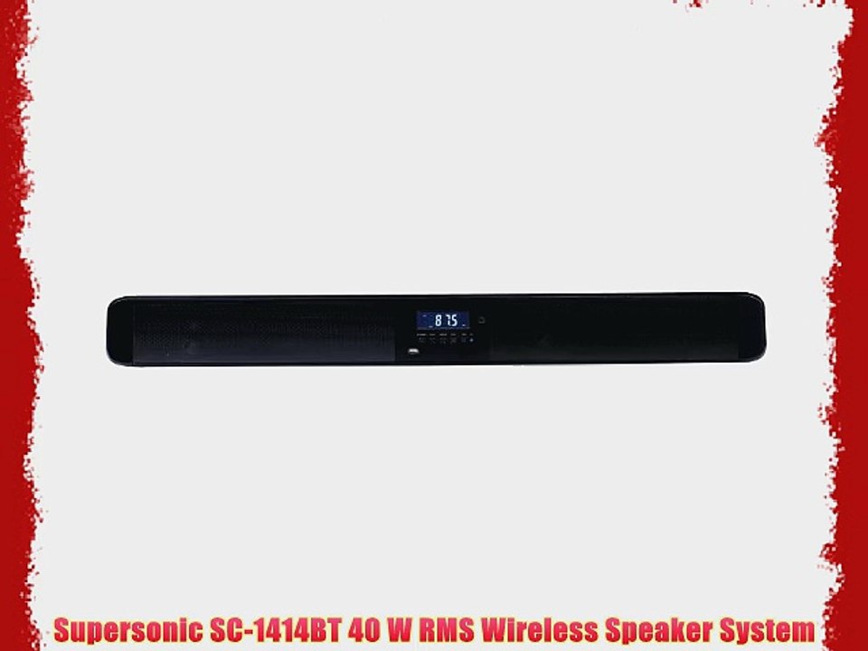 Supersonic SC-1414BT 40 W RMS Wireless Speaker System