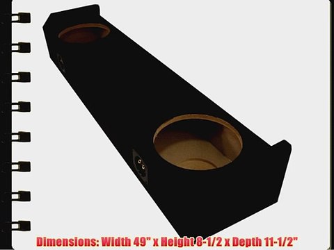ASC Honda Ridgeline Truck 2005-2014 Dual 10 Subwoofer Custom Fit Sub Box Speaker Enclosure