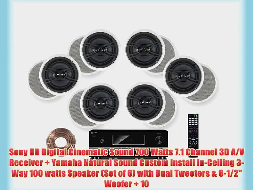 Sony HD Digital Cinematic Sound 700 Watts 7.1 Channel 3D A/V Receiver   Yamaha Natural Sound