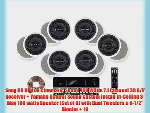 Sony HD Digital Cinematic Sound 700 Watts 7.1 Channel 3D A/V Receiver Yamaha Natural Sound