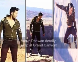 Varun Dhawan deadly jump at Grand Canyon!