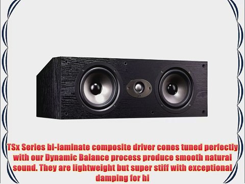 Polk Audio TSx 250C Center Channel Speaker - Black