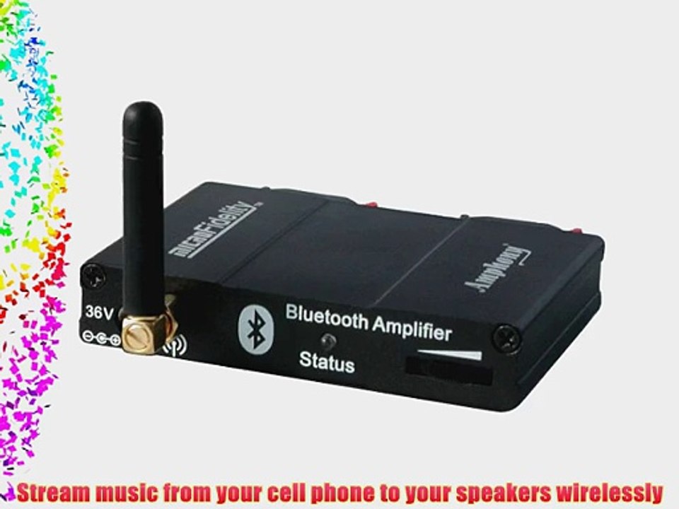 Bluetooth Audio Receiver/Amplifier - Model 300 Black
