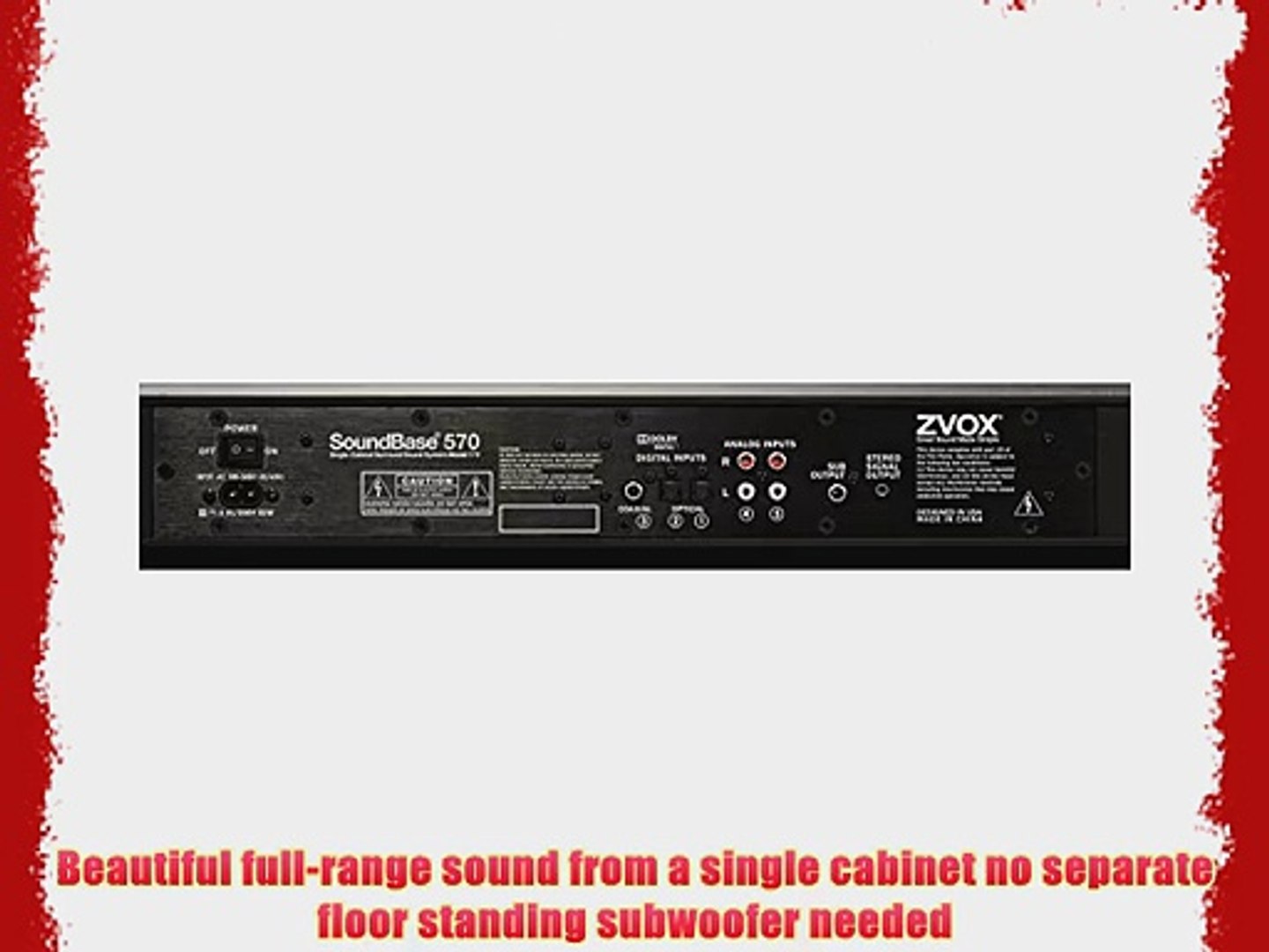 zvox soundbase 570