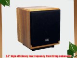 Theater Solutions SUB6FM Front Firing Powered Subwoofer (Mahogany)