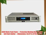 Pyle-Pro PEXA3000 19'' Rack Mount 3000 Watt Professional  Power Amplifier w/ Digital SMT Technology