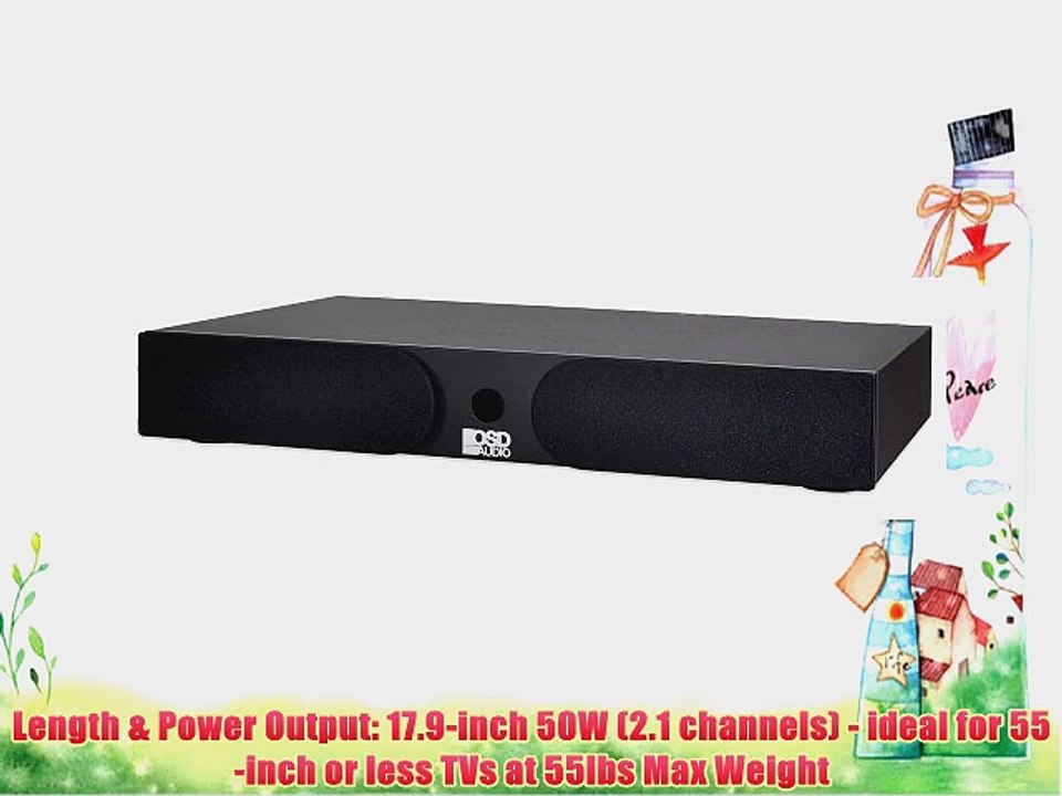 OSD Audio SS2.1 Soundsole 2.1 Bluetooth Sound Base with Built-in Subwoofer Surround Sound System