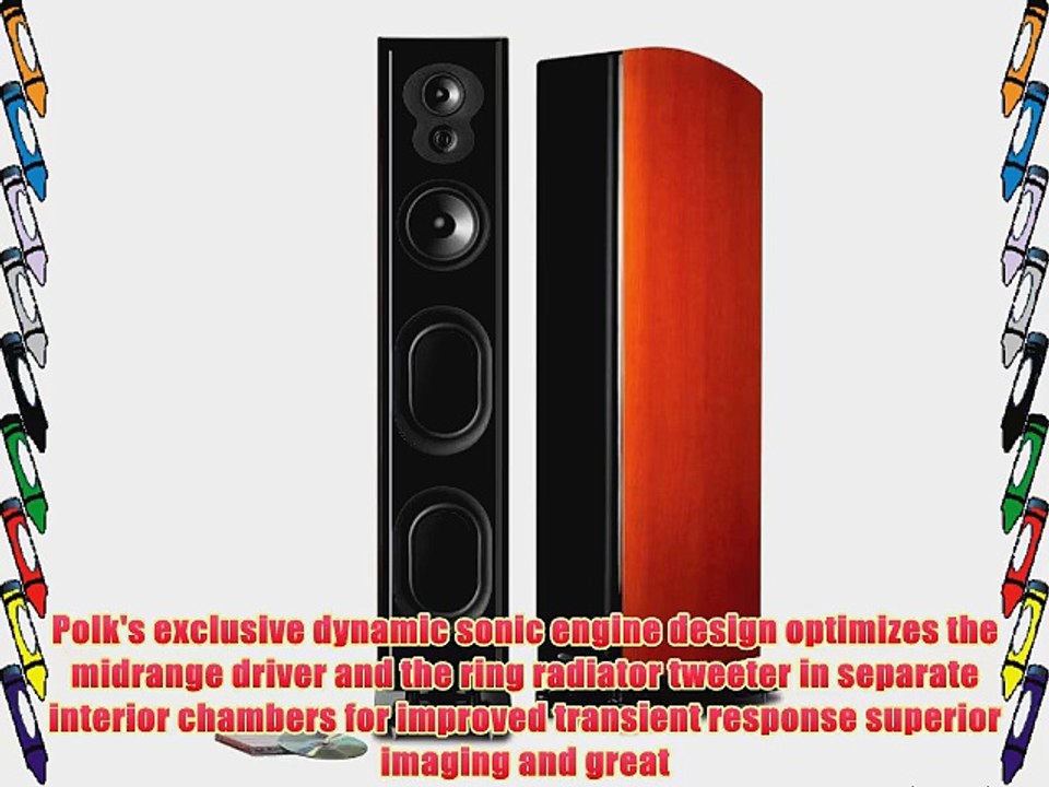 Polk Audio LSiM 705 Floorstanding Speaker (Mt. Vernon Cherry Each)