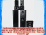 Fluance AV Series 5.1 Surround Sound Home Theater Speaker System with DB150 Powered Subwoofer