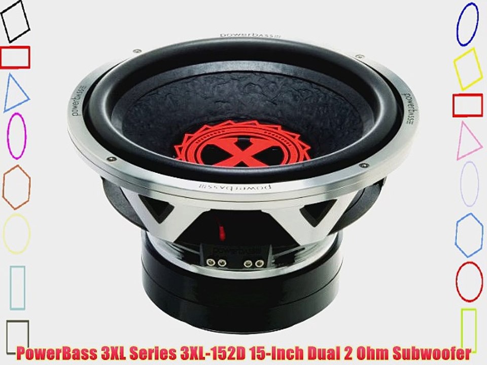 PowerBass 3XL Series 3XL152D 15Inch Dual 2 Ohm Subwoofer video