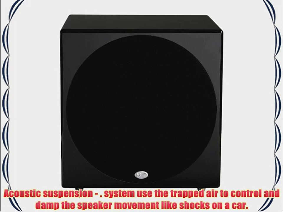 NHT B-10d 300-Watt Powered Subwoofer with DSP (Piano Gloss Black Single)