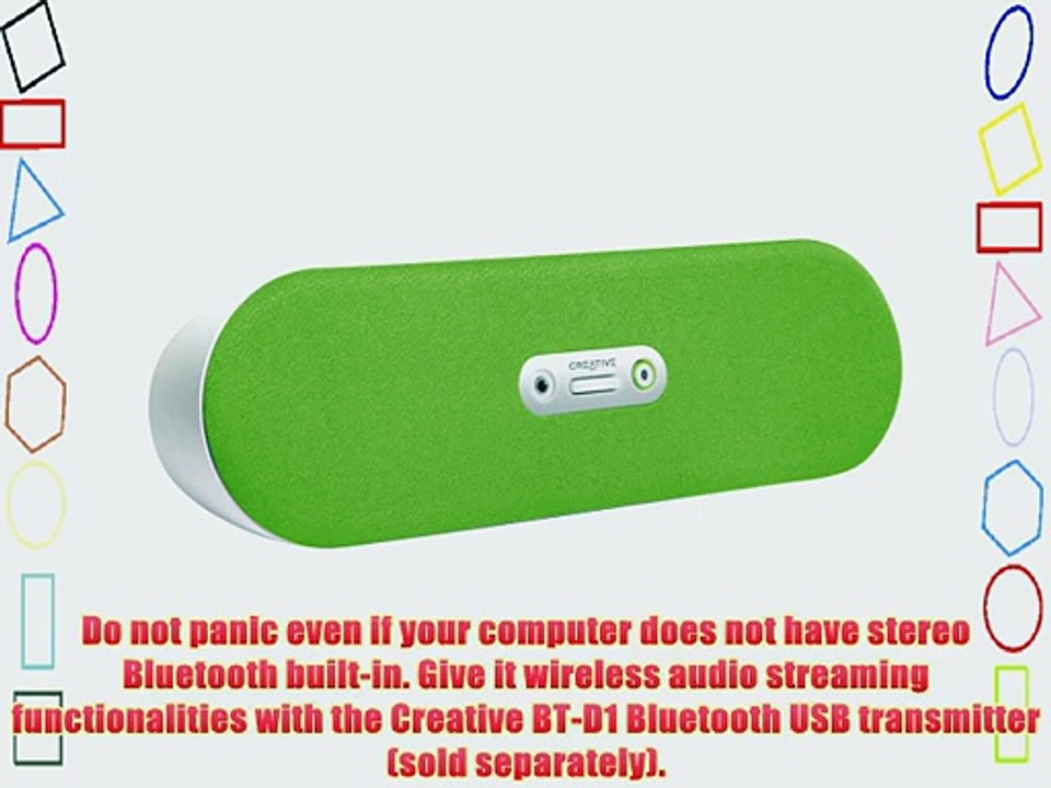 Creative D80 Bluetooth Wireless Speaker (Green)