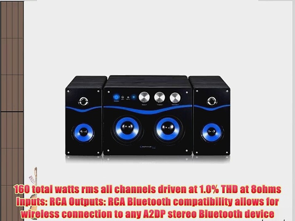 Technical Pro BLUET40 Powered Bluetooth Loudspeaker Black