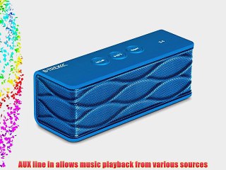 Sentey? Bluetooth Stereo Speaker B-trek S4 (Blue) up to 6 Hours - Built-in Mic for Hands Free