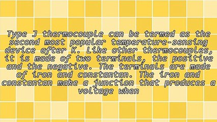 Basics About Type J Thermocouple
