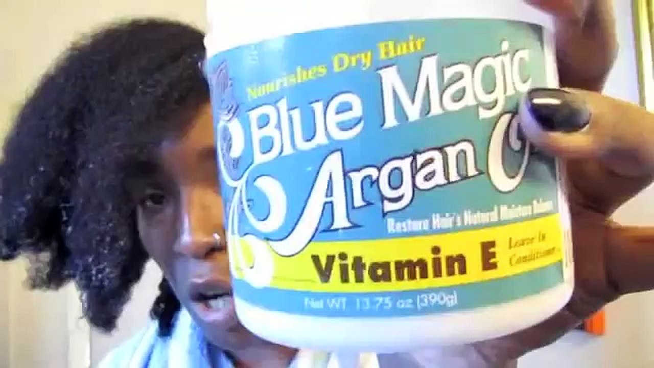 ★NATURAL HAIR ★ GREASE & WATER APPLICATION/ RESULTS USING BLUE MAGIC