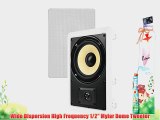 4) VM AUDIO ELUX 6.5 225 Watt 2 Way In-Wall Surround Sound Home Speaker (Four)