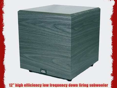 Theater Solutions SUB12D 500 Watt 12-Inch Surround Sound Home Theater Powered Down Firing Subwoofer