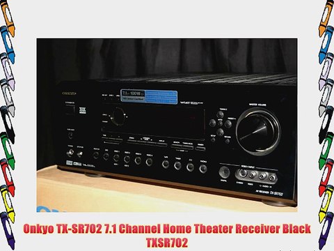 Onkyo TX-SR702 7.1 Channel Home Theater Receiver Black TXSR702