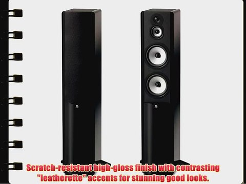 Boston Acoustics A 360 Dual 6.5-Inch Woofer Three-Way Floor Standing Speaker (Each Gloss Black)