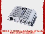 HONGXING AX-4 Hi-Fi 2.1CH Stereo Audio Amplifier AMP Super Bass HX-168A with AC Power Adapter