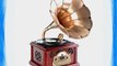 Pyle-Home PTCDS3UIP Classical Trumpet Horn Turntable with AM/FM Radio CD/Cassette/USB