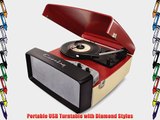 Crosley CR6010A-Re Collegiate USB-Enabled 3-Speed Turntable with Software Suite for Ripping