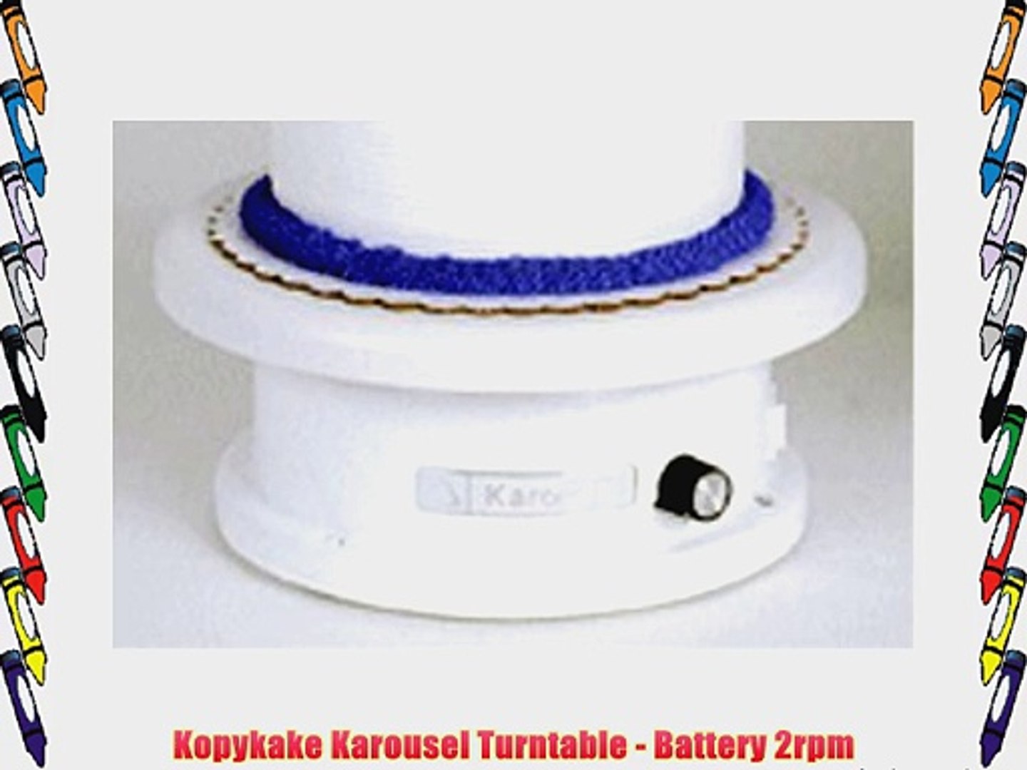 Kopykake Karousel Cake Decorating Turntable, Battery Operated Cake