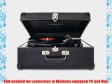 Crosley CR6249A-BK Keepsake USB Portable 3-Speed Turntable with Software Suite for Ripping