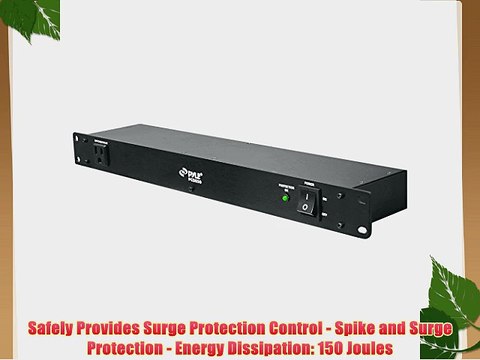 Pyle PCO850 15 Amp Power Supply Conditioner with Rack Mountable Power Strip and Surge Protector