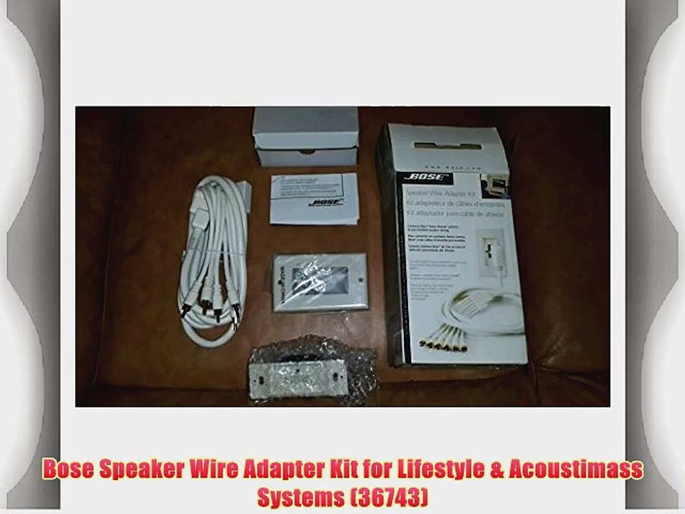 Bose Speaker Wire Adapter Kit for Lifestyle video Dailymotion