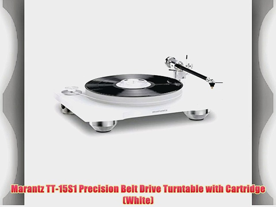 Marantz TT-15S1 Precision Belt Drive Turntable with Cartridge (White)