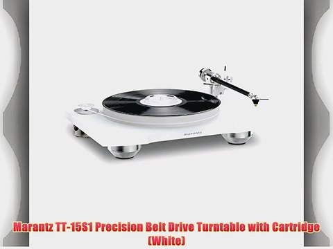 Marantz TT-15S1 Precision Belt Drive Turntable with Cartridge (White)