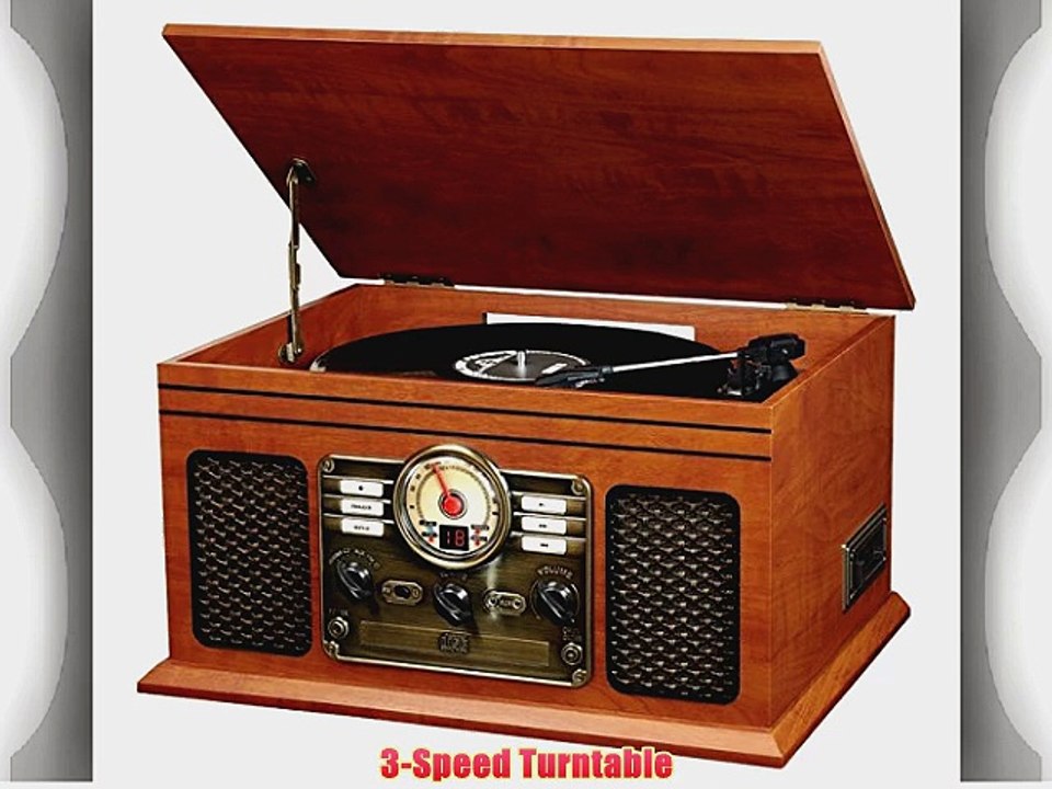 Innovative Itvs-200b 6-in-1 Bluetooth[r] Nostalgic Entertainment Center