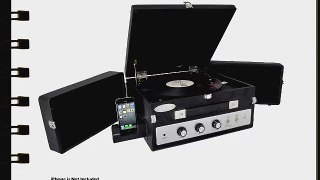 Pyle-Home PLTTB8UI Classical Vinyl Turntable Player with PC Record iPod Player AUX Input and