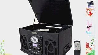 Pyle Home PTCDS5U Vintage Turntable with CD/Cassette/Radio/Aux-In/USB/SD/MP3 and Vinyl to MP3
