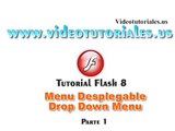 Menu desplegable en Flash, Drop down menu flash Prte1