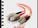 C2G / Cables to Go 33118 LC-SC  62.5/125 OM1 Duplex Multimode PVC Fiber Optic Cable Orange
