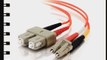 C2G / Cables to Go 33118 LC-SC  62.5/125 OM1 Duplex Multimode PVC Fiber Optic Cable Orange