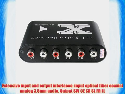 KEEDOX? 5.1-Channel DTS/AC-3 Home Theater Audio Decoder RCA Decode DTS / Dolby AC-3 Digital